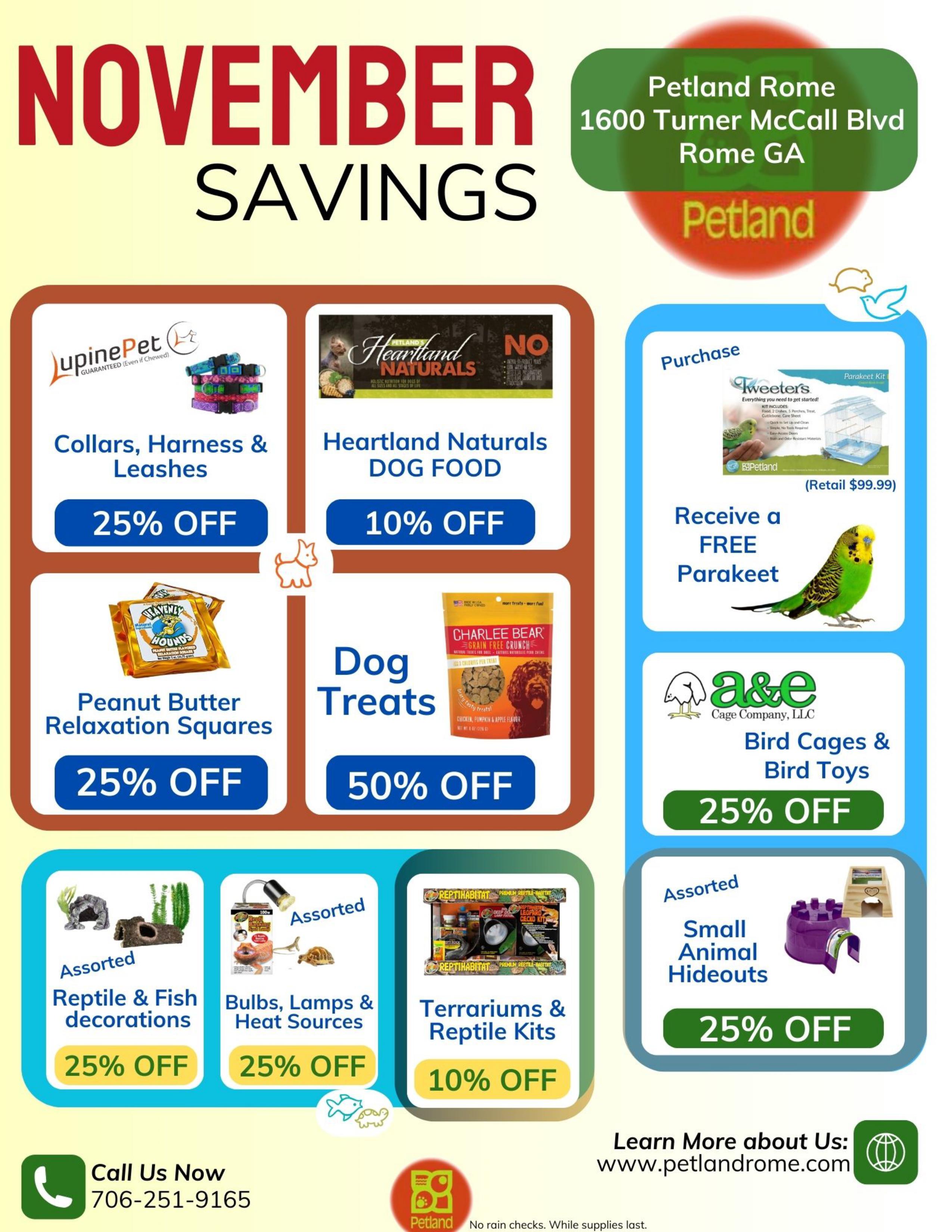 Special Savings on Pets, Supplies & Food – Petland Rome, Georgia